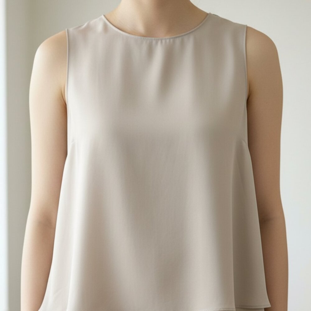 Banana Republic Factory Taupe Shell Tank | Size M